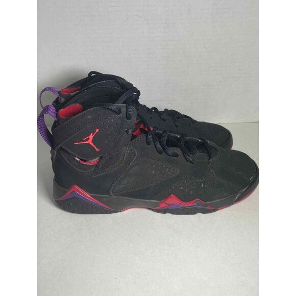 2012 Nike Air Jordan Retro GS Raptor Black Red Sneakers Shoes Boys 304774 6.5Y - Picture 7 of 11